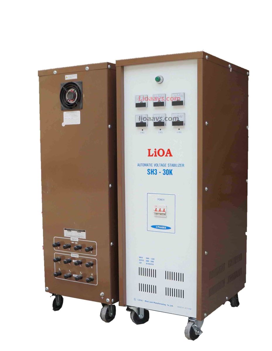 Lioa 3 pha thích hợp với nhu cầu sử dụng điện lớn phục vụi sản xuất và dịch vụ.