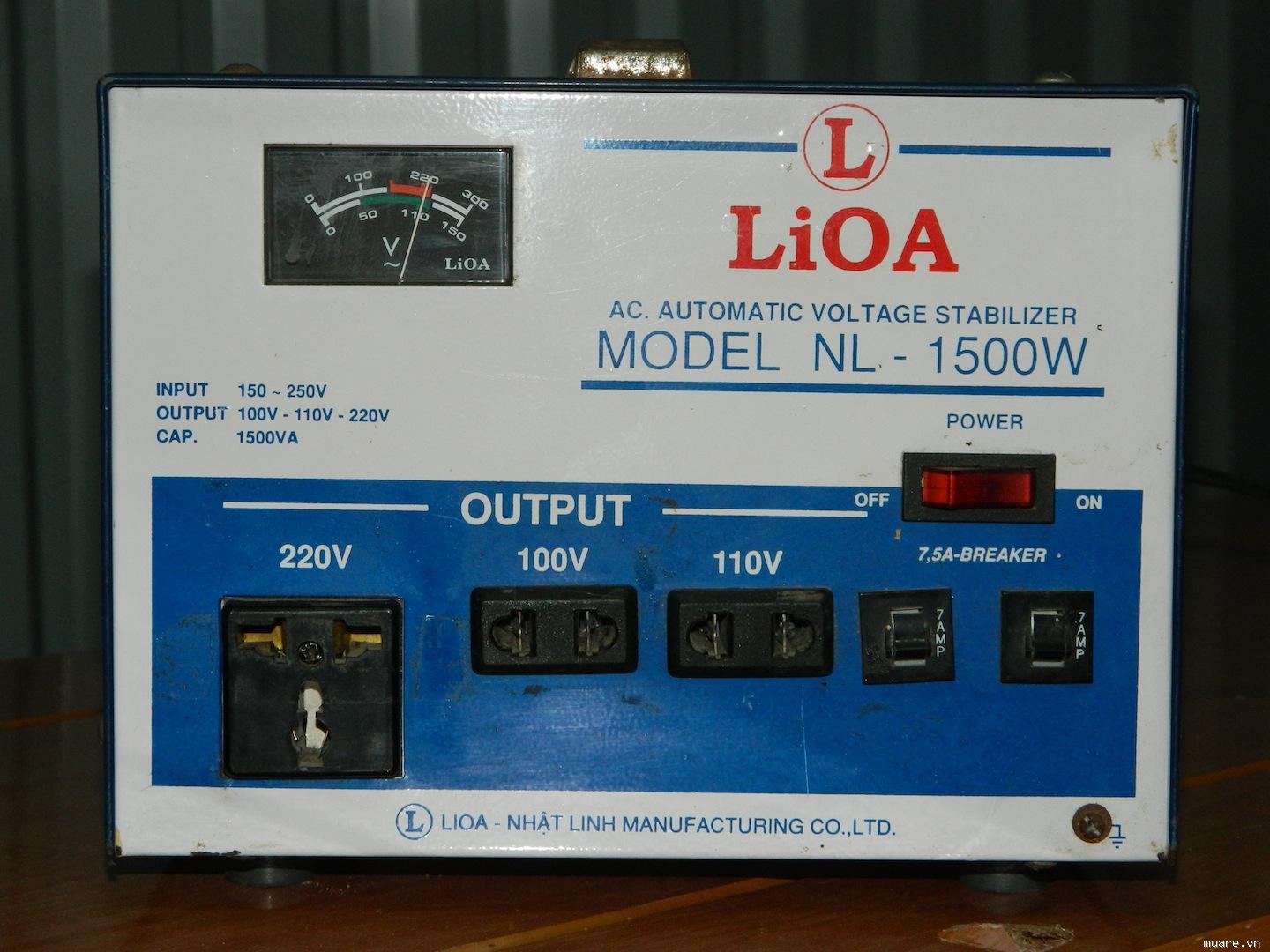Tuổi thọ của thiết bị ổn áp Lioa không dưới 10 năm.